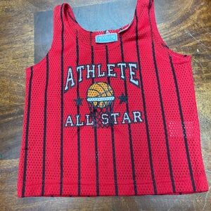 Vintage basic editions athlete all star red basketball jersey size 18 months